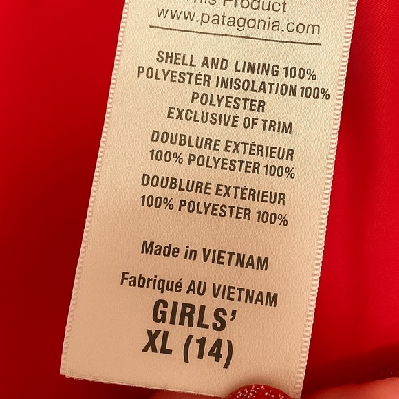 Patagonia Girls XL 14 Nano Puff Jacket Hot Pink EUC Fits Women’s XS ski warm - Picture 7 of 9